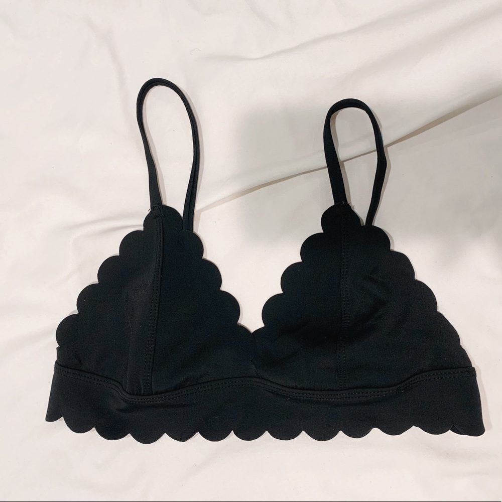 Missguided black bikini top